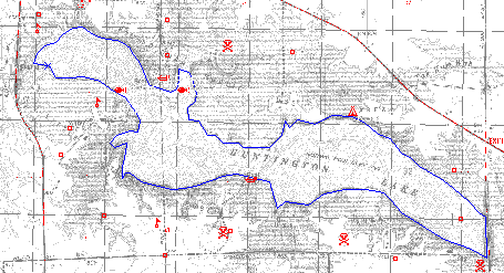 Track trace of Roush Lake